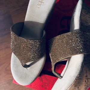 Reba Shoes - Reba 4 inch cork wedge. New never worn! Reba Shoes - Reba 4 inch cork wedge. New never worn!